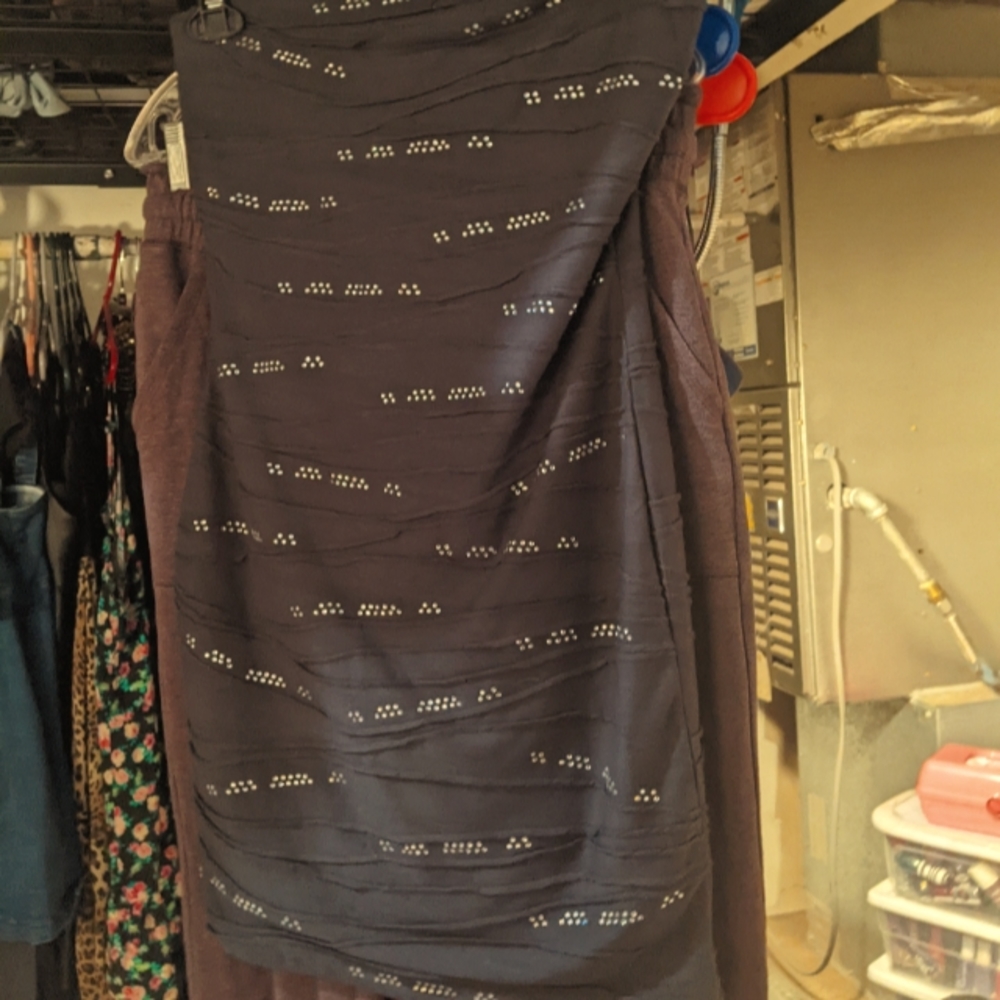 Misope Charcoal Strapless Bodycon Mini Dress